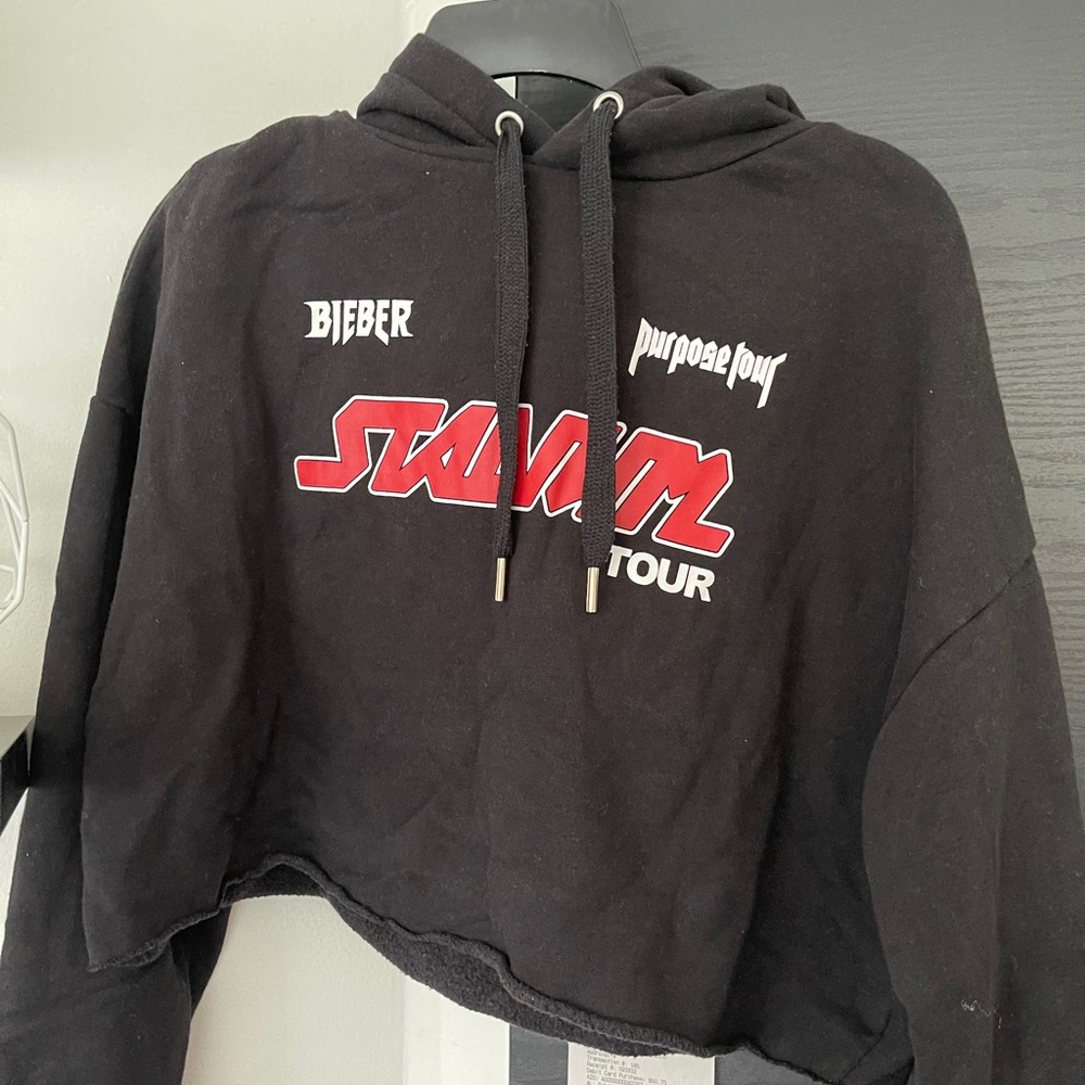 Justin Bieber Purpose Cropped Hoodie